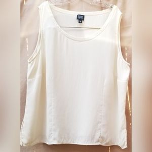 Silk ivory dress tank by Eileen Fisher